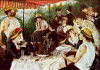 46*38 huile sur toile le dejeuner des canotiers d'apres A.Renoir